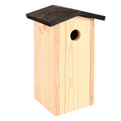 ESSCHERT DESIGN Nichoir &agrave; m&eacute;sange charbonni&egrave;re - l 13,7 x l 17 x h 28,3 cm - noir