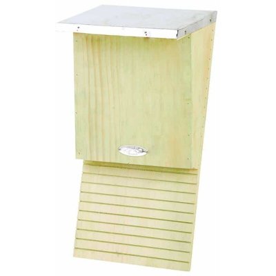 ESSCHERT DESIGN Nichoir en bois et m&eacute;tal pour chauve-souris 16x19x39cm