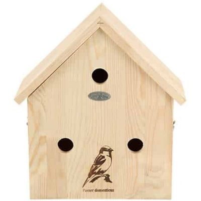 AC DECO Nichoir maison - L 16,4 x l 33,3 x H 35,8 cm - Pin