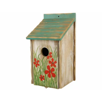 TRIXIE Nichoir peint en bois 15 x 28 x 14 cm Diam&egrave;tre 3,3 cm