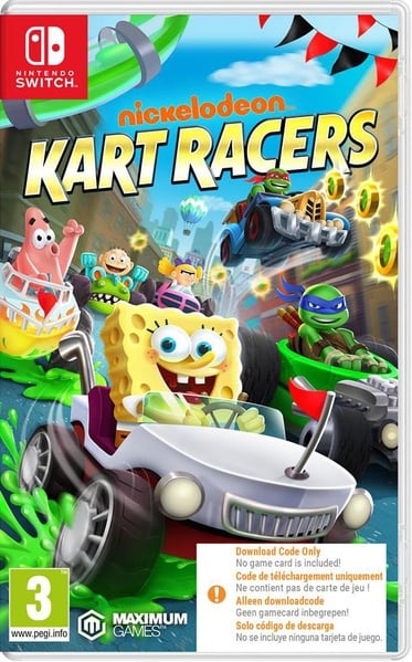 JUST FOR GAMES Nickelodeon Kart Racers Code in a box Nintendo Switch 