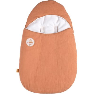 SAUTHON Nid d'ange hiver 5 attaches 0-3 mois orange SJNA2
