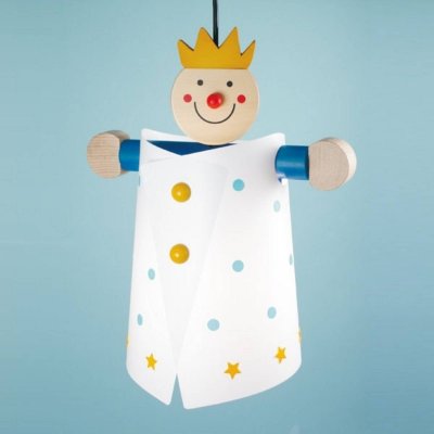 NIERMANN STANDBY  192 Prince Lampe Suspendue Pour Enfants Plastique Bois 60 Watts