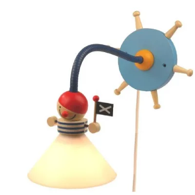 NIERMANN STANDBY  347 Pirate Applique Murale pour Enfants Plastique / M&eacute;tal / Bois 40 Watts