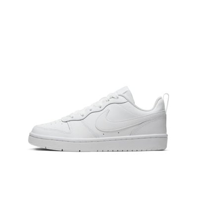 NIKE  Court Borough - Blanc - Chaussures Velcro Gar&ccedil;on sports taille 21