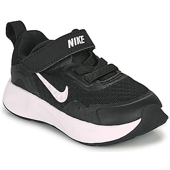 NIKE  Mixte enfant Wearallday Baby Toddler Shoe, Black White, 22 EU