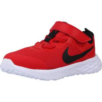 NIKE  Revolution 6 - Rouge - Chaussures Velcro Gar&ccedil;on sports taille 21