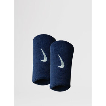 NIKE  Swoosh Doublewide Poignet Pack De 2 Unit&eacute;s-bleu Fonc&eacute;,blanc