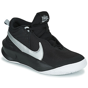NIKE  Team Hustle D 10 (Gs), Black/Metallic Silver-Volt-White