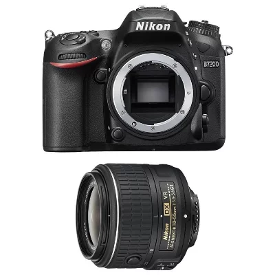 NIKON  D7200 + Objectif AF-S DX 18-55mm 3,5-5,6G VR II  + Sac + SD 4Go