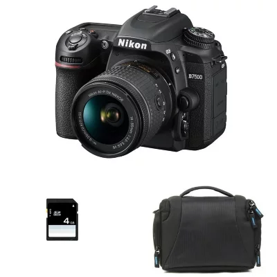 NIKON  D7500 + AF-P DX NIKKOR 18-55 mm f/3.5-5.6G VR + Sac + SD 4Go