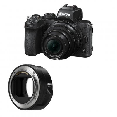 NIKON  Hybride Z50 + Objectif Z 16-50 Garanti 3 ans + Adaptateur FTZ II