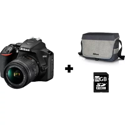 NIKON  Pack appareil photo D3500 18-55mm + sac + carte