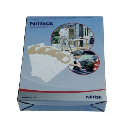 NILFISK  Genuine Buddy II Vacuum Cleaner Dust Bags 4 Pack 81943048 by 