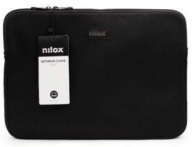 NILOX  FUNDA NEOPRENO 15.6"" Negra, Maison Unisex, Multicolore, Estandar