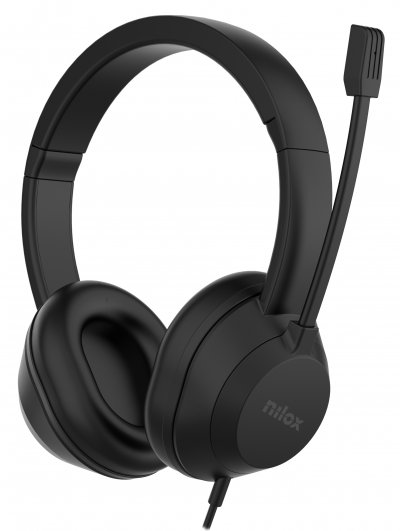 NILOX  NXAUSB02 &eacute;couteur/casque &Eacute;couteurs Avec fil Appels/Musique USB Type-A Noir