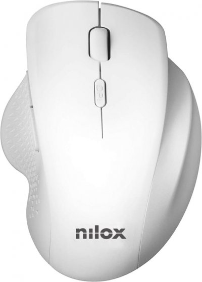 NILOX  Nxmowi3002 Wireless Ergonomic Mouse Argent&eacute;