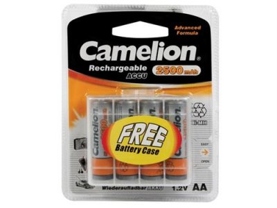 CAMELION NiMh R06 1.2V-2500mAh (4/carte) - BO&Icirc;TE DE RANGEMENT GRATUITE