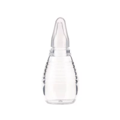 CANPOL BABIES NINA Mouche-b&eacute;b&eacute; manuel poire en silicone transparent d&egrave;s la naissance