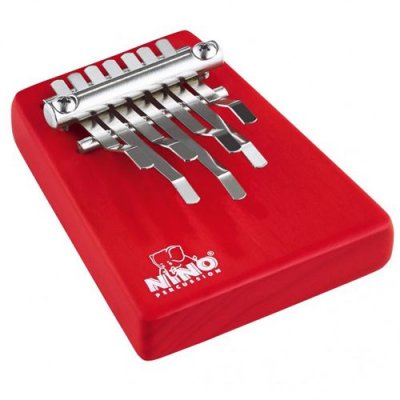 NINO PERCUSSION  NINO964R Sanza 7 lames Rouge Mod&egrave;le moyen
