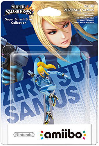 NINTENDO  Amiibo Samus sans Armure S&eacute;rie Super Smash Bros Num&eacute;ro 40 