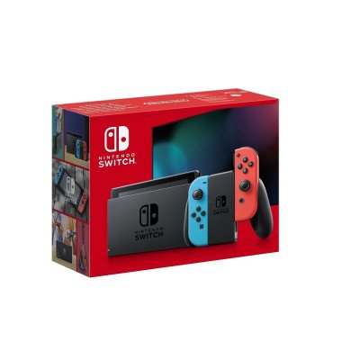 Nintendo Switch 1.1 Avec 1 Joy-con Rouge N&eacute;on + 1 Joy-con Bleu N&eacute;on