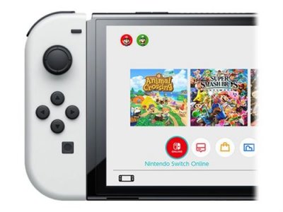 Nintendo Switch OLED - Console de jeux - Full HD - blanc