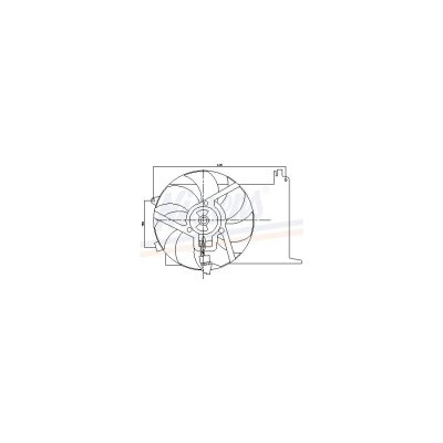 NISSENS  Ventilateur (refroidissement moteur) 85193 OPEL CORSA