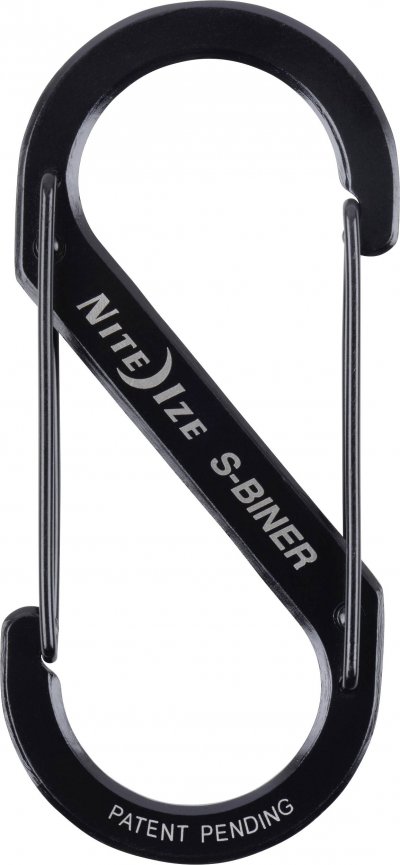 NITE IZE  Mousqueton Porte Noir Noir Noir Size 5 Black