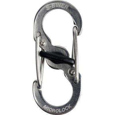 NITE IZE  S Biner Microlock Steel Key Ring Argent&eacute;