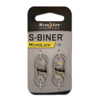 NITE IZE  S-Biner Mini mousqueton en acier inoxydable unisex Black noir