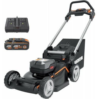 WORX Nitro Batterie Tondeuse 40V Mulching Autopropuls&eacute;e Brushless Double Chargeur Rapide  Wg749E