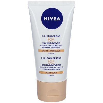 NIVEA  BB Cream Cr&egrave;me de teint 6en1 Clair 50 ml - Lot de 2