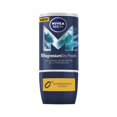 NIVEA  - Magnesium Dry - D&eacute;odorant Bille Protection Anti-Odeurs 48h Homme 50 Ml