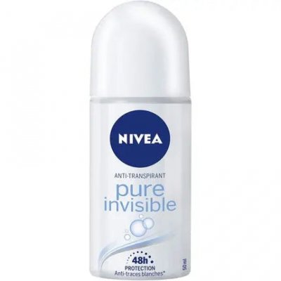 NIVEA  - Pure Invisible - 6x D&eacute;odorants corporels roll-on