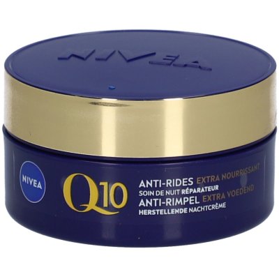 NIVEA  Q10 Anti-Rides Extra Nourrissant Soin de Nuit R&eacute;parateur 50 ml - Pot 50 ml