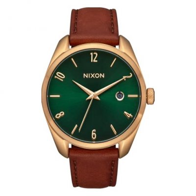 NIXON  Femme Analogique Montre avec Bracelet en Cuir A1343-2691-00