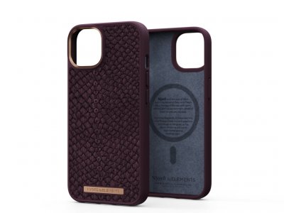 GENERIQUE Njord byELEMENTS Salmon Leather Magsafe Case - iPhone 14 - Rust - Neuf