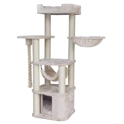 NOBBY PET Nobby Nanook Classic Zada Arbre &agrave; Chat Cr&egrave;me 50 x 50 x 145 cm