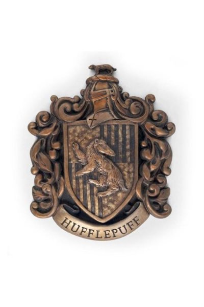 UNISEX Noble Collection Hufflepuff Resina Harry Potter Shield 20x28 Cm Dor&eacute; 