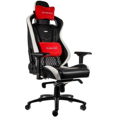 NOBLECHAIRS  EPIC - Vrai cuir - Noir/Blanc/Rouge