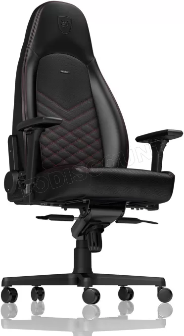NOBLECHAIRS  si&egrave;ge icon noir/rouge noir