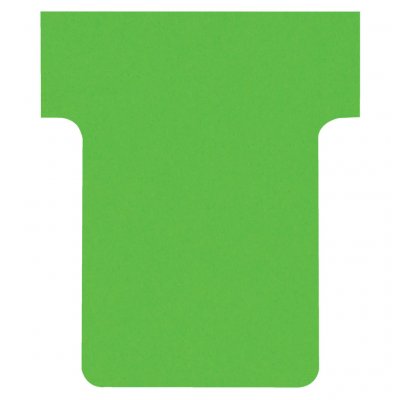 NOBO , Lot de 100 fiches T pour planning, Indice 1,5, Vert, 2001505
