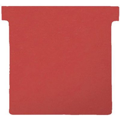 NOBO , Lot de 100 fiches T pour planning, Indice 2, Rouge, 2002003