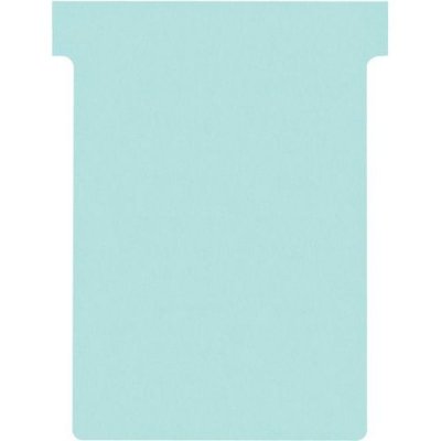 NOBO , Lot de 100 fiches T pour planning, Indice 3, Bleu clair, 2003006