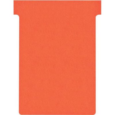 NOBO , Lot de 100 fiches T pour planning, Indice 3, Rouge, 2003003