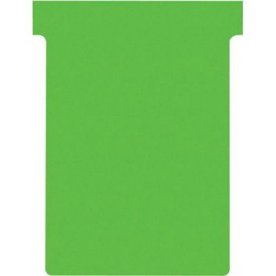 NOBO , Lot de 100 fiches T pour planning, Indice 3, Vert, 2003005