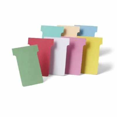GENERIQUE Nobo, Lot de 100 fiches T pour planning, Indice 4, Jaune, 2004004
