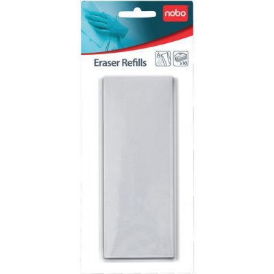 NOBO  Recharges Pour Effaceur Magn&eacute;tique Sous Blister, Lot De 10