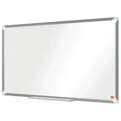 NOBO  tableau blanc magn&eacute;tique &eacute;cran large premium plus acier 89x50 cm